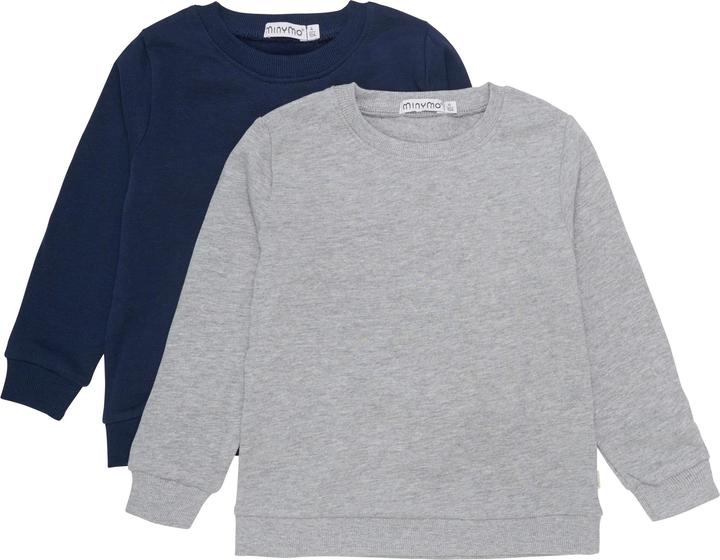 Image du produit Minymo Lot de 2 t-shirts manches longues Grey Melange Gr. 116 (116)
