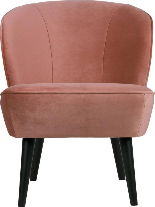 Productafbeelding Woood Fauteuil Sara Fluweel Oud Roze