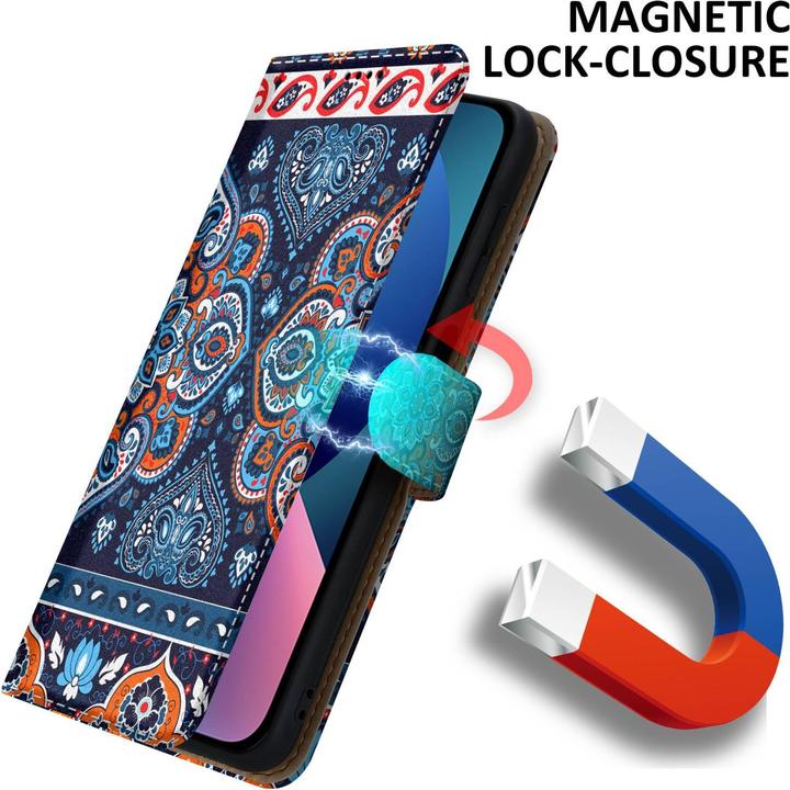 Actual product image Cadorabo Book cover with print (Apple iPhone 13 mini)