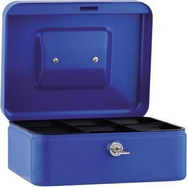 Soennecken Cash box 20x9x16cm 6compartments blue