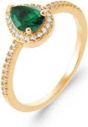 Produktbild Lara Vergoldeter RING - T 58 - ZICONIA - S.EMERALD (58)