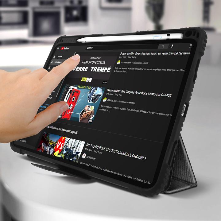 Immagine prodotto Akashi Apple iPad Pro 11 2020 / 2018 /Air 2020 Hülle, Video-/Tastatur, - Schwarz (iPad Pro 11 2021 (3a generazione))