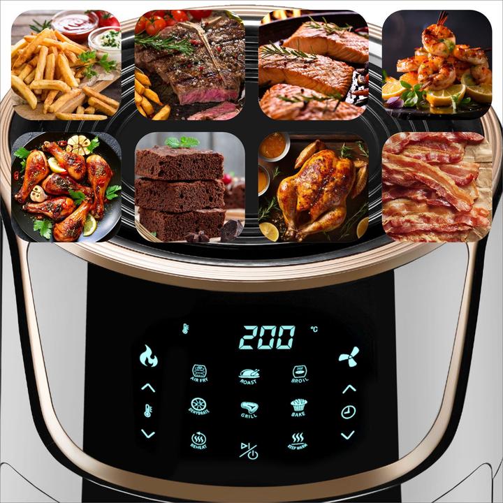 Actual product image tectake Hot air fryer Mika