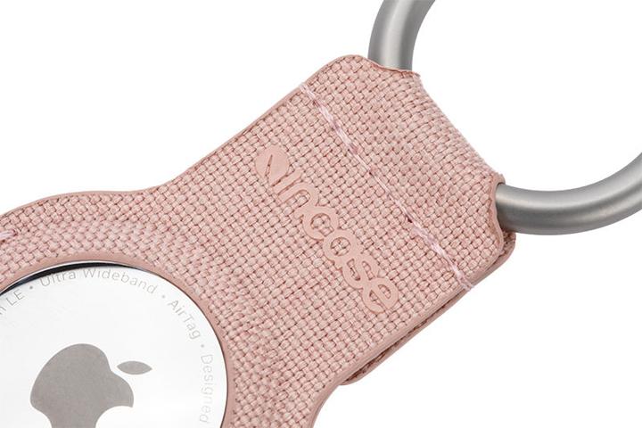 Immagine prodotto Incase Clip portachiavi con Woolenex per AirTag - Rosa pallido