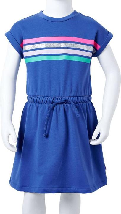 Image du produit VidaXL Robe pour enfants avec cordon de serrage Bleu cobalt 116,Matériau : 95 (116)