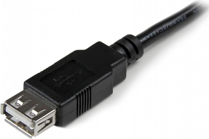 Immagine prodotto StarTech Prolunga USB 2.0 15cm - Cavo di prolunga USB-A da spina a presa - Nero (0.15 m, USB 2.0)