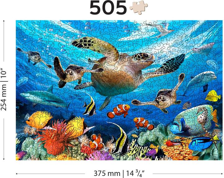 Produktbild WoodenCity Puzzle Holz L Ocean life (505 Teile)