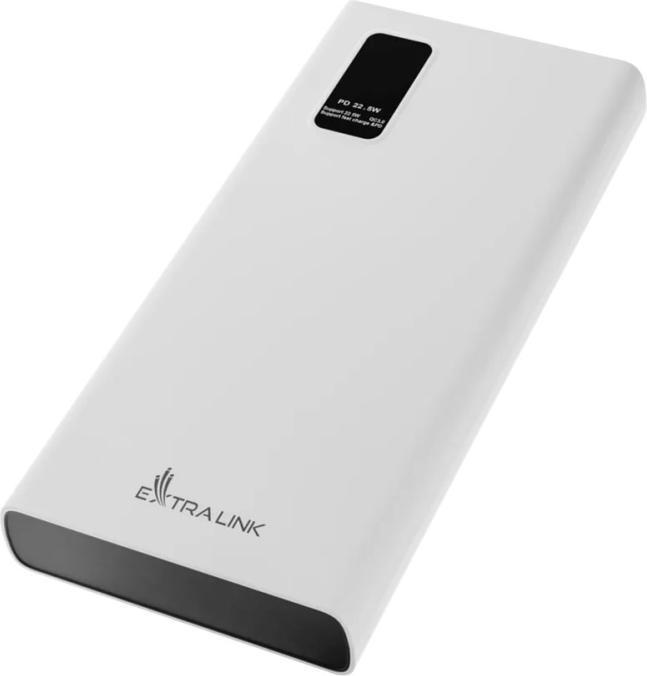 Image du produit Extralink EPB-067W power bank Lithium Polymer (LiPo) White (10000 mAh, 22.50 W, 37 Wh)