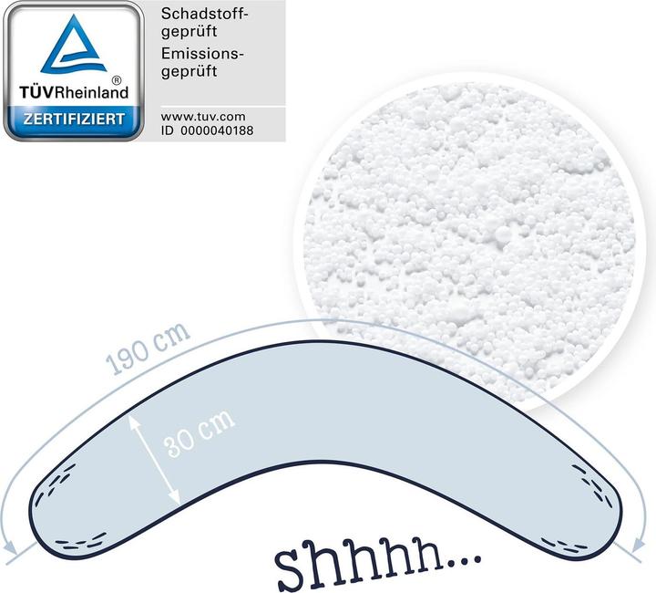 Immagine prodotto Julius Zöllner Cuscino da allattamento Nappi con bottone (70 cm)