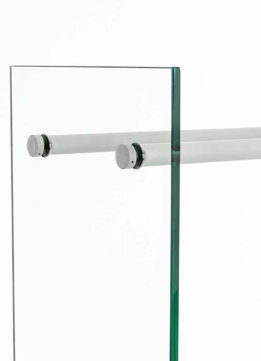 Image du produit CLP Porte-bûches Dacio verre clair 35x80x80, blanc (35 x 80 x 80 cm)