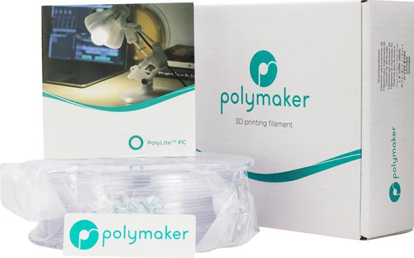 Actual product image Polymaker PolyLite PC - Transparent - 2.85mm (Carbon, 2.85 mm, 1000 g, Transparent)