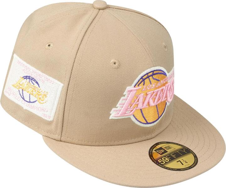 Image du produit New Era 59Fifty Fitted Cap - Los Angeles Lakers camel beige (7 1/4)