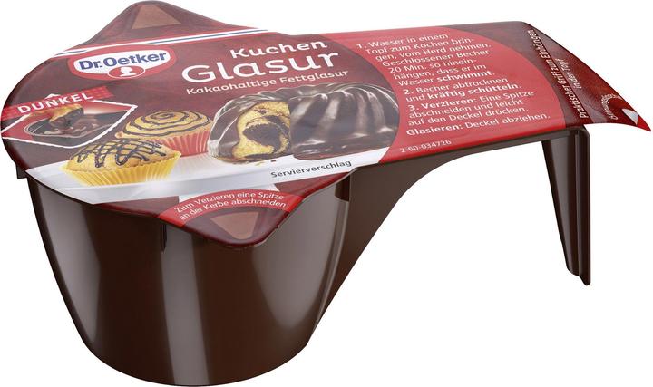 Image du produit Dr. Oetker Glaçage pour gobelets Foncé (125 g)