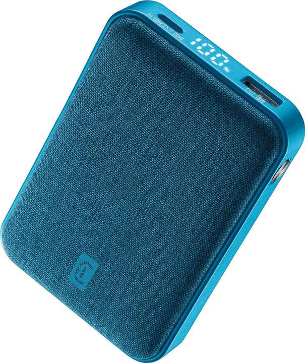 Produktbild Cellularline Powerbank 10.000mAh blau Glam 20W blau PBGLAM10000PDB (10000 mAh, 20 W)