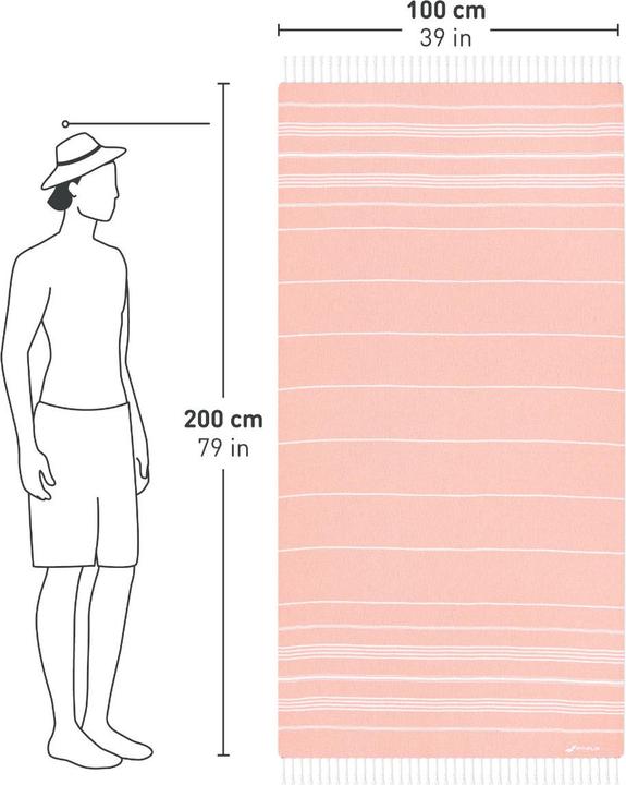Image du produit Fit-Flip Hamamtuch Baumwolle Recycelt 100x200cm (100 x 200 cm)