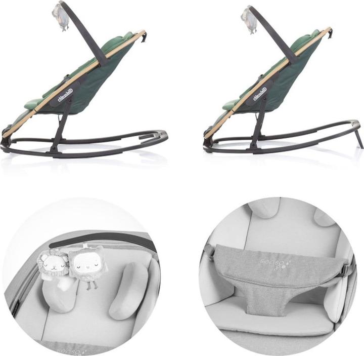 Actual product image Chipolino Babywippe Senso Holzoptik