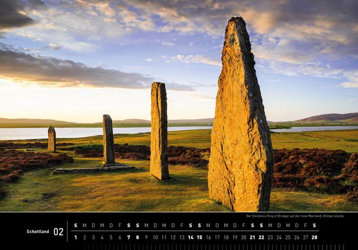 Actual product image Scotland Premium Calendar 2026 (50 x 35 cm, Hardcover, German)