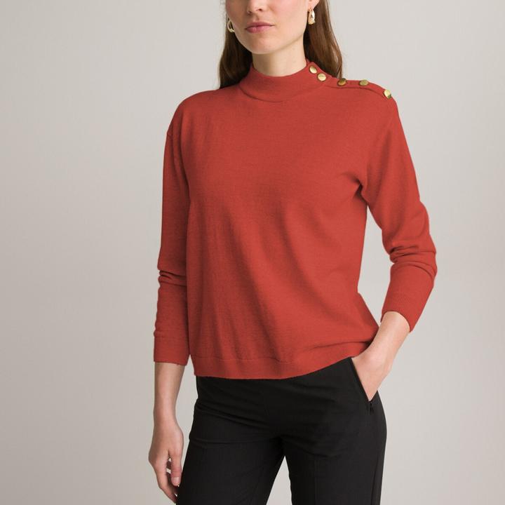 Anne Weyburn Feinstrickpullover mit Stehkragen