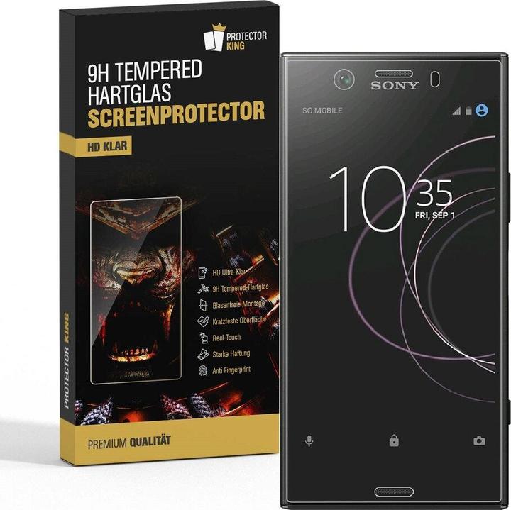 Produktbild Protectorking 1x echtes Tempered 9H Panzerhartglas 3D KLAR (1 Stück, Sony Xperia XZ Premium)