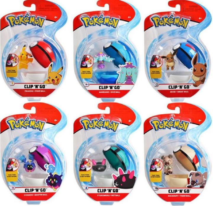 Immagine prodotto Jazwares Clip'n'Go Poké Balls assortite