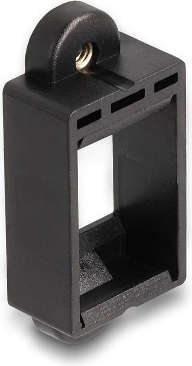 Actual product image Delock Keystone bracket for installation with screw connection black (Keystone module holder)