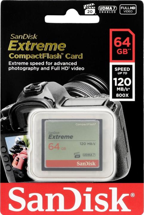Actual product image SanDisk Extreme (64 GB, CF)