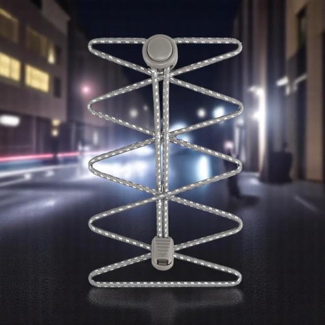 Produktbild LaceGodZ 1 Paar ReflectPro Series elastische, stark reflektierende Schnürsenkel (100 cm)