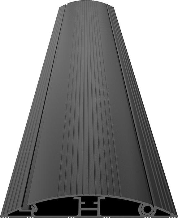 Immagine prodotto Multibrackets Canalina portacavi per ripiano superiore 139x1100, alluminio, nero (Tubazione, 110 cm)