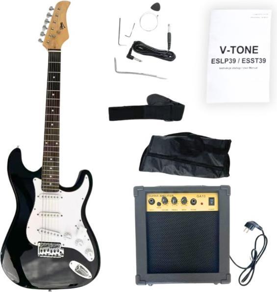 Produktbild V-tone E-Gitarre ESST39 BK 4/4 Stratocaster (E-Gitarre)