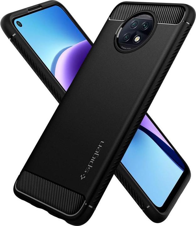Actual product image Spigen Rugged Armor case for Xiaomi Redmi Note 9T 5G black (Xiaomi Redmi Note 9T)