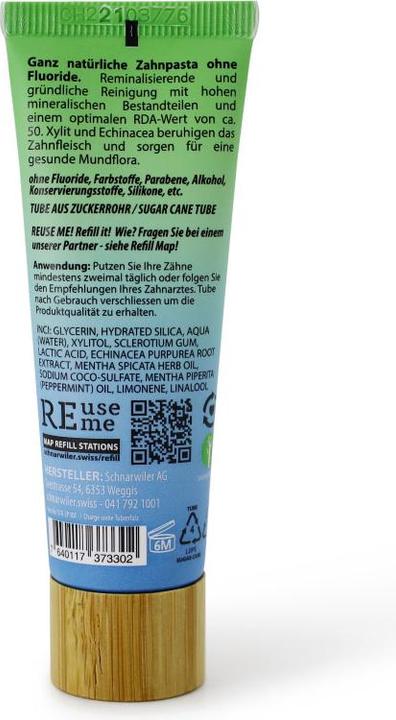 Produktbild ReUseMe LOVE DENT Zahnpasta ohne Fluoride mit Echinacea & Xylit (30 ml)