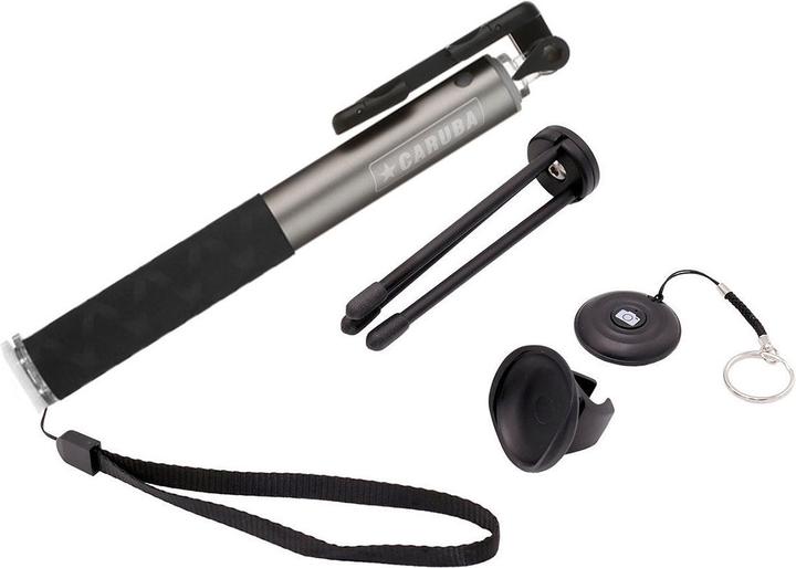 Caruba Selfie Stick Large Bluetooth Grey
