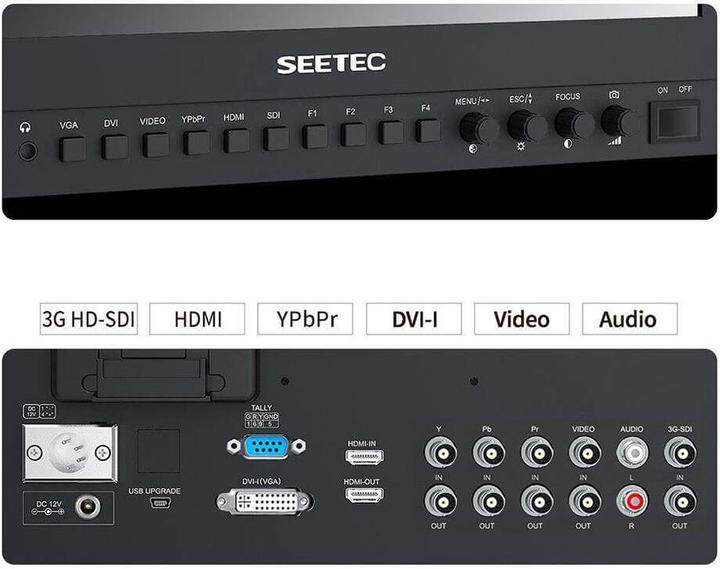 Produktbild Feelworld SEETEC 13.3" Aluminum Design IPS 1920x1080 Pro Broadcast LCD Monitor with 3G SDI HDMI AV (13.30")