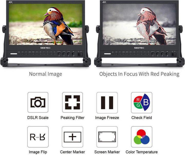 Produktbild Feelworld SEETEC 13.3" Aluminum Design IPS 1920x1080 Pro Broadcast LCD Monitor with 3G SDI HDMI AV (13.30")