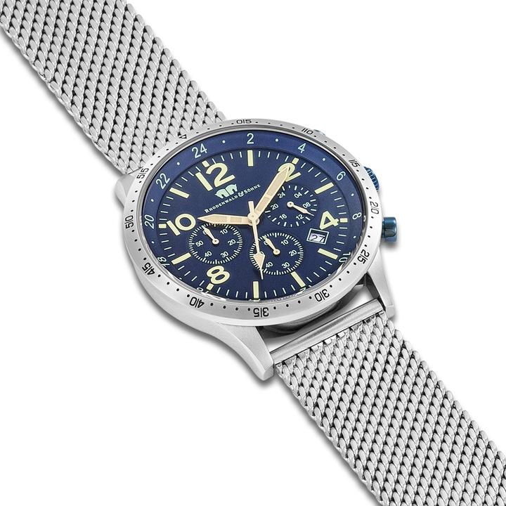 Immagine prodotto Cronografo da uomo Flight Captain in acciaio inossidabile - 34126 (Cronografo, 43.80 mm)