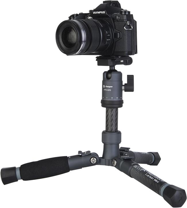 Actual product image Fotopro X Aircross 1 Mini Carbon Tripod grey (Plastic)
