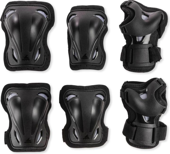 Immagine prodotto Rollerblade Skate Gear Pack (M, Protettori gomito, Protezioni per i polsi, Ginocchiera, Esemplare unico)