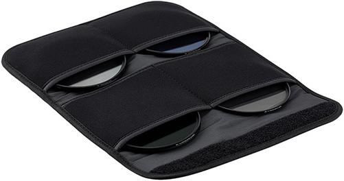 JJC FP K4L Grey Filter Pouch holds 4 filters up to 82mm (82 mm)