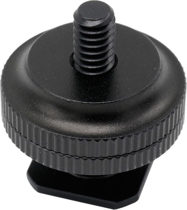 Caruba Hot shoe adapter Universal hot shoe > 1/4" male thread (with spacer) Black (Flash unit adapter)