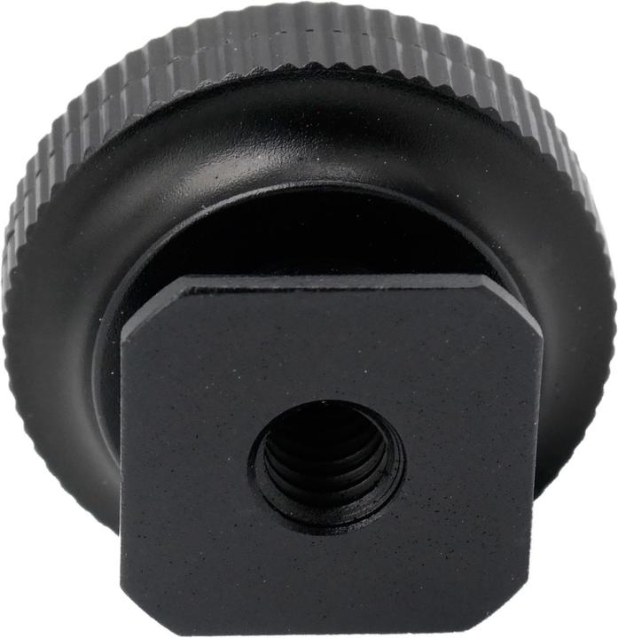 Actual product image Caruba Hot shoe adapter Universal hot shoe > 1/4" male thread (with spacer) Black (Flash unit adapter)