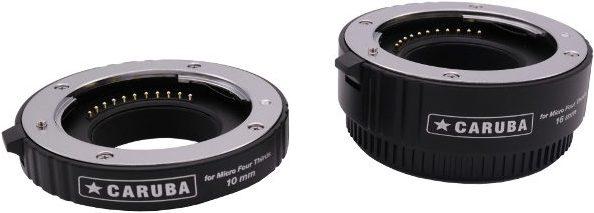 Actual product image Caruba Extension Tube Set Olympus/Panasonic MFT Chrome (Version II) (Macro intermediate ring, Micro Four Thirds)