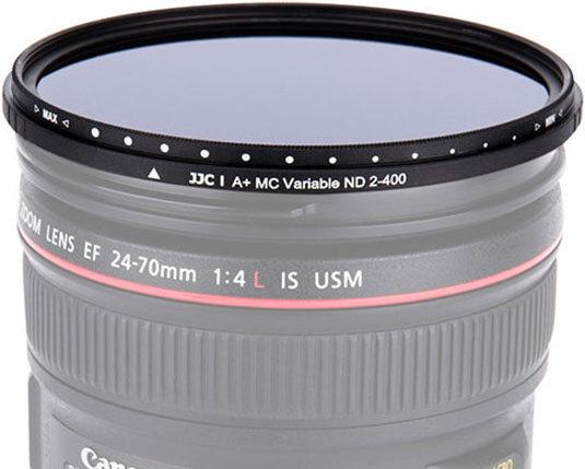 Actual product image JJC F NDV72 Variable ND Filter (ND2 400) (Graduated neutral density filter, 72 mm)