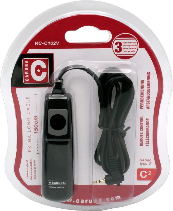 Produktbild Caruba Abstandsbedienung Canon Typ 2 1,5m (Canon RS 60E3/Pentax CS 205) (Kabel)