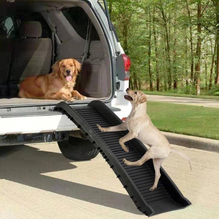 Image du produit Hermex Rampe pour chiens Rampe pliante Aide à la montée Aide au transport d'animaux (Chien, Lavable, Pliable)