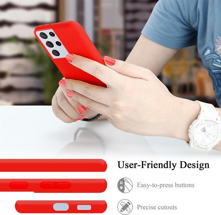 Actual product image Cadorabo TPU Liquid Silicone Case Cover (Samsung Galaxy S21 Ultra)