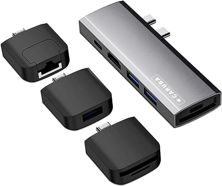 Immagine prodotto Caruba Hub USB C multifunzione 9 in 1 Grigio spazio (USB-C)
