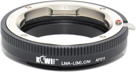 Kiwi Adaptateur de monture d'objectif (Leica M vers Canon M)