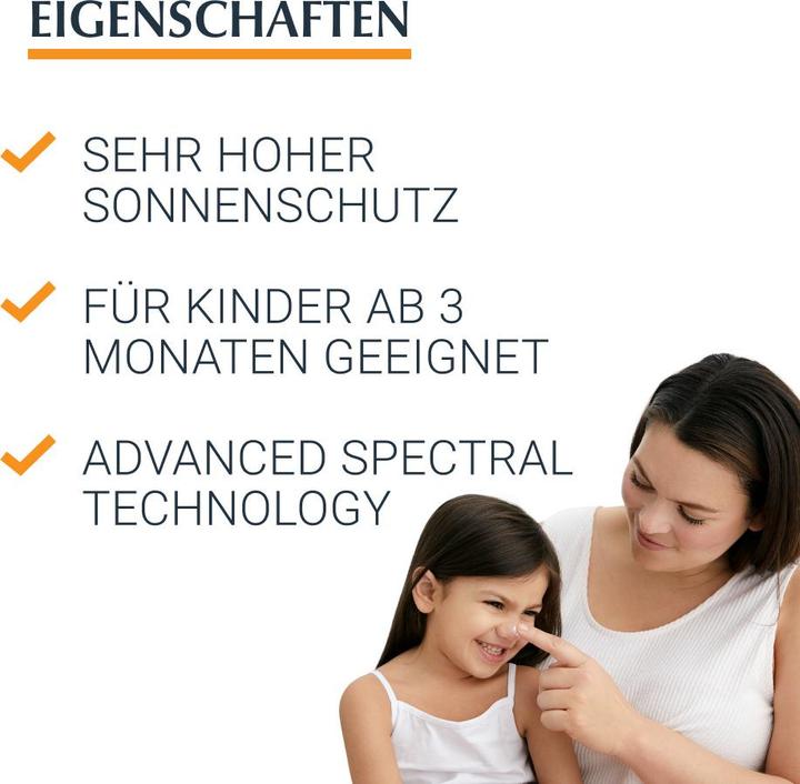 Actual product image Eucerin SUN KIDS Sensitive Protect Dry Touch SPF 50+ (Sun cream face, SPF 50+, 200 ml, 230 g)