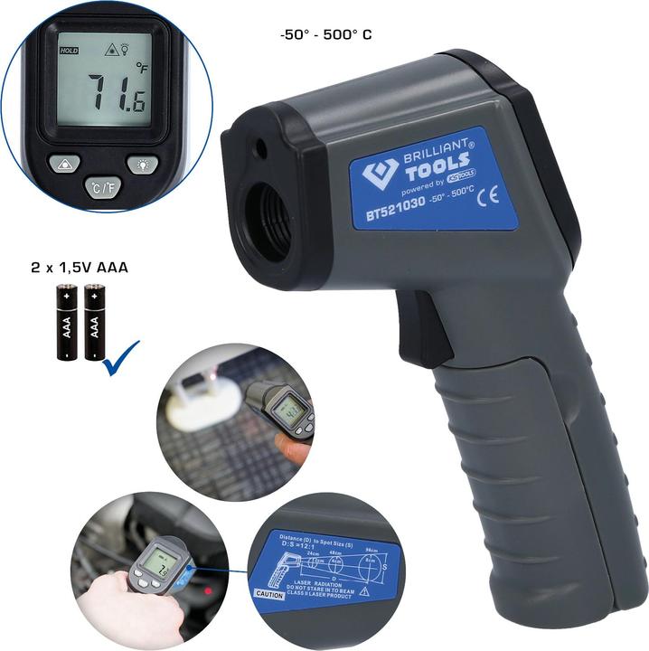 Actual product image Brilliant Tools Infrared thermometer