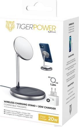 Immagine prodotto Muvit Tiger Power Support Pack Chargeur Magsafe Mob Airpods 20w + Cavo 1,2m (20 W)